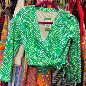 Lilly Pulitzer Ruari Wrap Cropped Top